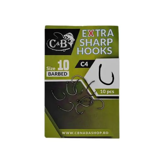 Chilipir Carlige C&B Extra Sharp Hooks C4 Barbed Nr.8