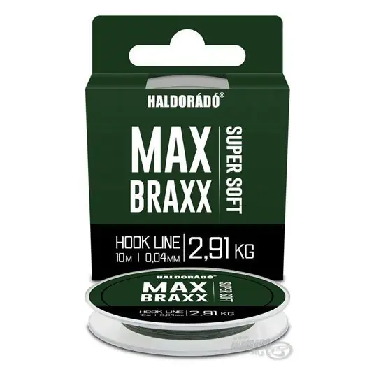 Cel mai bun preț Fir textil Haldorado Max Braxx Super Soft Hook Line 10m/0.18mm/12.96kg