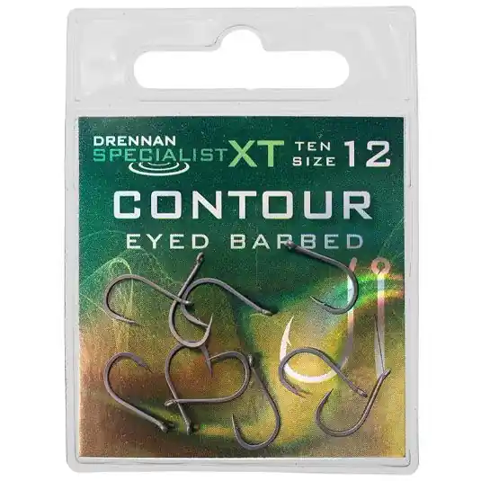 Mai ieftin Carlige Drennan Specialist XT Contour Barbed Eyed Hooks, Nr.16