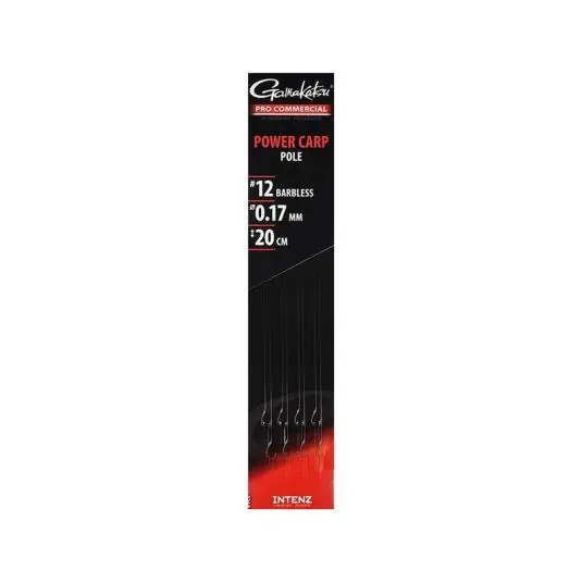 Carlige legate Gamakatsu Power Carp Pole Nr.14/0.17mm Livrare gratuită