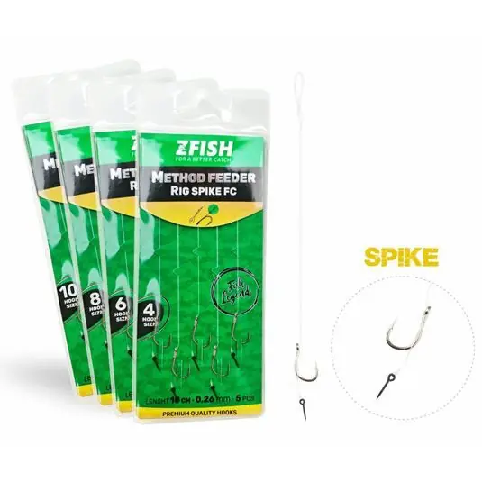 Cumpără acum Carlige legate ZFish Method Feeder Rig Spike FC Hook Nr.10