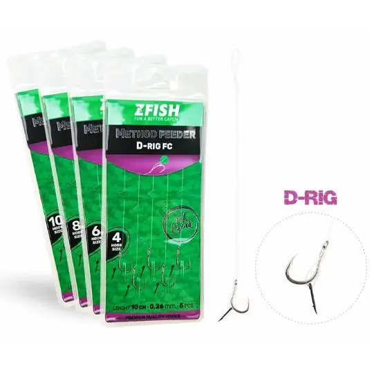 Ieftin Carlige legate ZFish Method Feeder D-Rig FC Nr.8