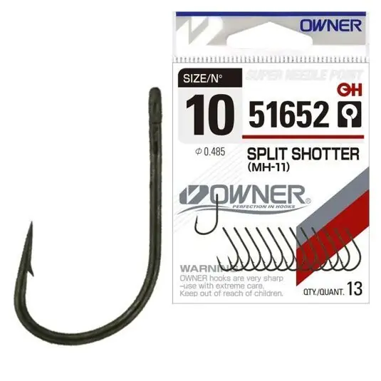 Retur gratuit Carlige Owner MH-11 Split Shotter Dark Green 51652, Nr.8
