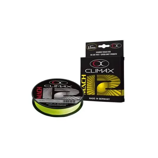 Preț mic Fir textil Climax Match X12 Fluo Yellow 0.20mm/12.8kg/135m