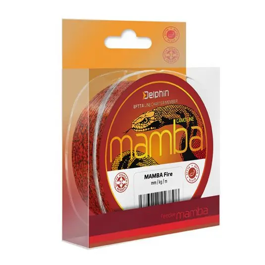 Transport gratuit Fir monofilament Delphin Mamba Fire 0.26mm/5.2kg/6000m