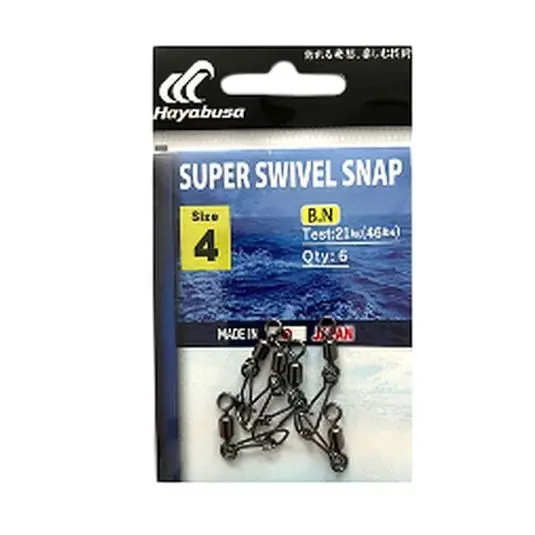 Agrafe + Varteje Hayabusa Super Swivel Snap Nr.6/17kg Nu rata