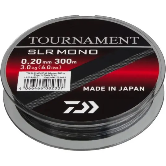 Fir monofilament Daiwa Tournament SLR Mono Grey 0.18mm/2.6kg/300m Cumpărături sigure