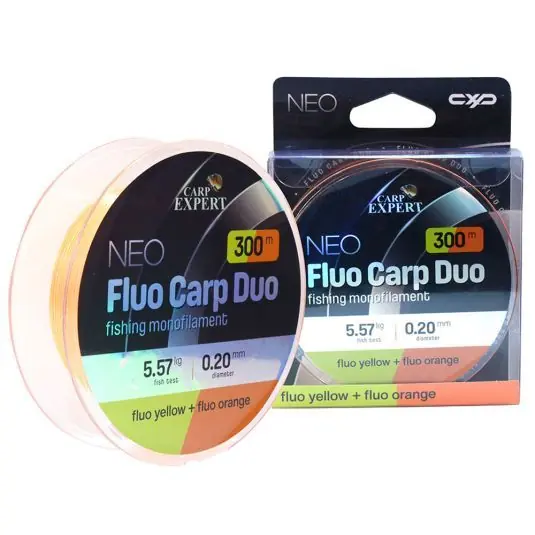 Ofertă exclusivă Fir monofilament Carp Expert Neo Fluo Carp Duo Yellow Orange 0.30mm/12.83kg/300m