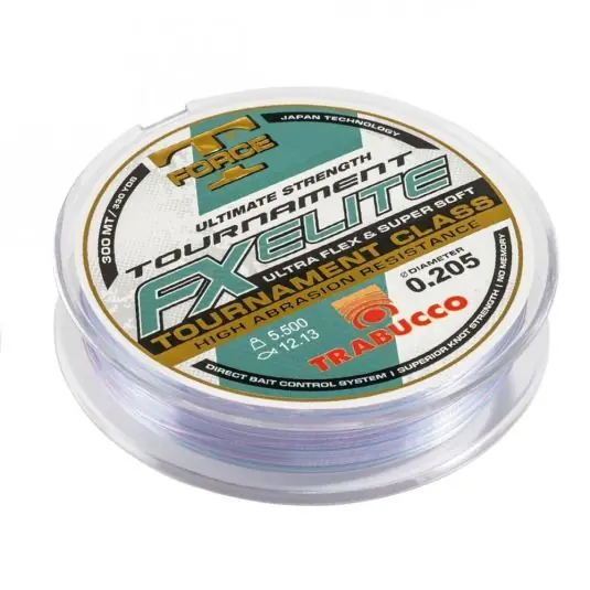 Fir monofilament Trabucco T-Force Tournament FX Elite 0.20mm/5.50kg/300m Reduceri