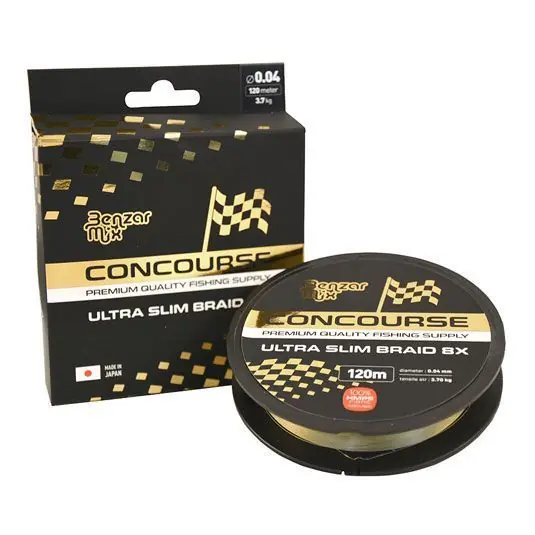 Livrare rapidă Fir textil Benzar Mix Concourse Ultra Slim 8X Braid 0.14mm/14.3kg/120m