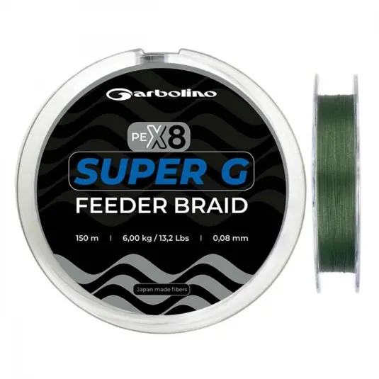 Fir Textil Garbolino Super G Feeder Braid 0.08mm/6.00kg/150m Retur ușor