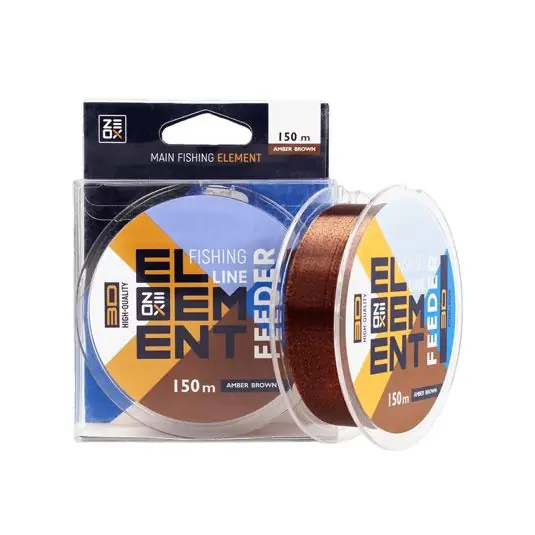 Promoție Fir monofilament Golden Catch Zeox 3D Element Feeder Amber Brown 0.20mm/6kg/150m