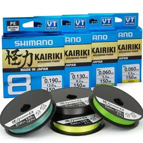 Chilipir Fir textil Shimano Kairiki 8 Yellow 0.060mm/5.3kg/150m
