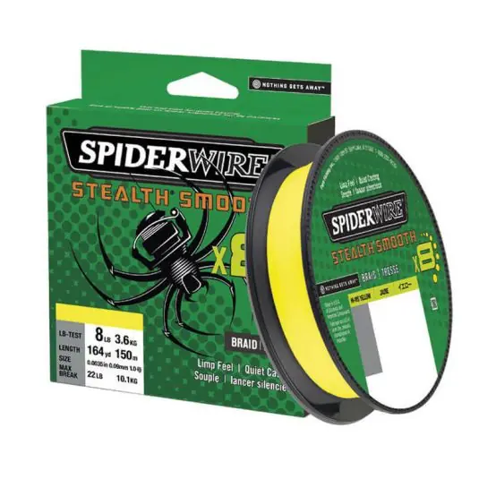 Fir Textil Spiderwire Stealth Smooth 8 Yellow 0.15mm/15.8kg/150m Popular