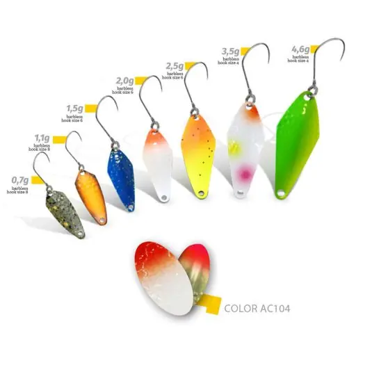Lingura oscilanta Colmic Herakles Ammer 2g, culoare 104 Preț promoțional