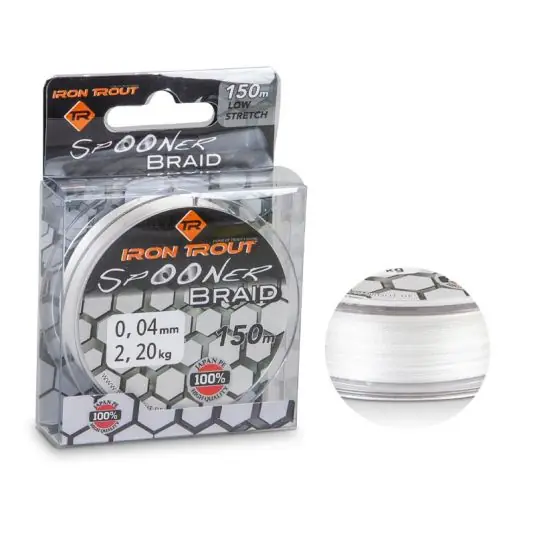 Fir textil Iron Trout Spooner Braid White 0.05mm/2.7kg/150m Reducere specială