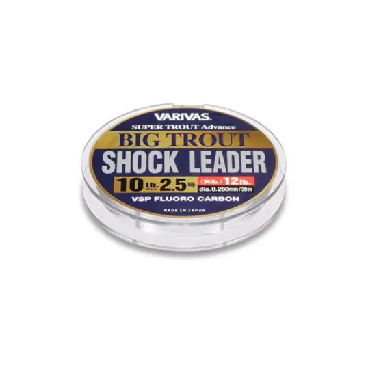 Fir fluorocarbon Varivas Big Trout Shock Leader 0.285mm/6.8kg/30m Reducere