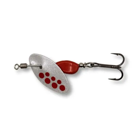 Disponibil imediat Lingura rotativa Bertilure Axat Pro Silver Micro2 2.9g, Pearl Trout, culoare Rosu