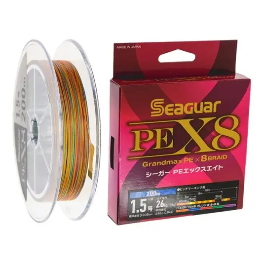 Bestseller Fir textil Seaguar Grandmax X8 PE Braid 0.235mm/15.9kg/150m
