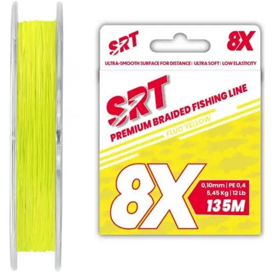 Cumpără online Fir textil Sert SRT 8X Fluo Yellow 0.18mm/10.45kg/135m