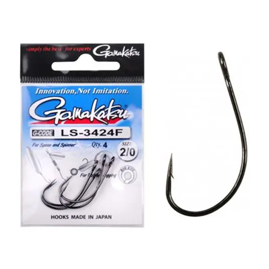 Carlige Gamakatsu LS-3424F Black Nr.4 Popular