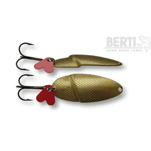 Cel mai bun preț Lingura oscilanta Bertilure Doli Nr. 1, amprenta Patrate, culoare Gold, 9gr.