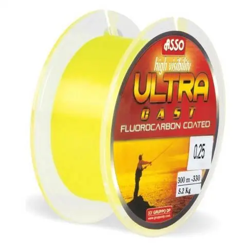 Fir monofilament Asso Ultra Cast Yellow Fluo 0.22mm/7.6kg/150m Preț promoțional