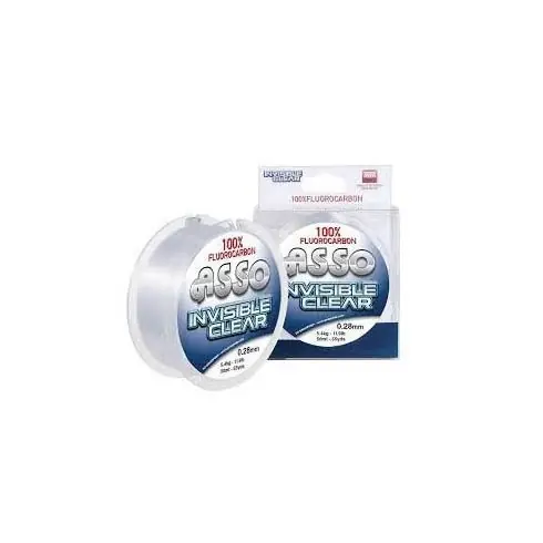 Fir fluorocarbon Asso Invisible Clear 0.50mm/14.2kg/50m Premium