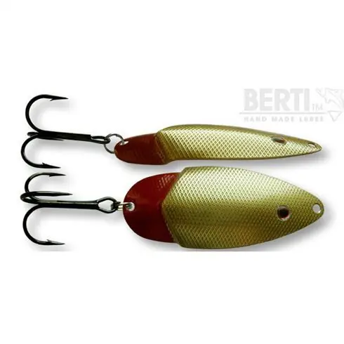 Premium Lingura oscilanta Bertilure Lucky Red Tail XXL, amprenta Patrate, culoare Gold, 13 grame