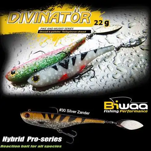 Shad Biwaa Divinator Junior 14cm/22g, culoare Silver Zander Cel mai bun preț