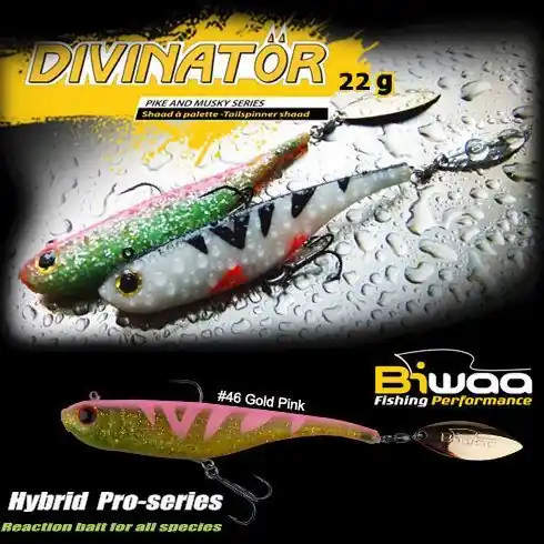 Shad Biwaa Divinator Junior 14cm/22g, culoare Gold Pink Preferatul clienților
