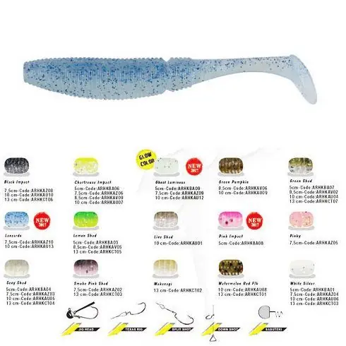 Retur ușor Shad Colmic Herakles Ghost 7.5cm - Lanzardo