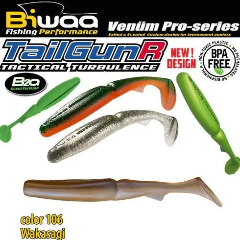 Expediere rapidă Shad Biwaa TailGunr Swimbait 9cm, culoare Wakasagi