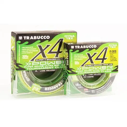 Fir textil Trabucco Dyna-Tex X4 Power UV Lime Yellow 0.08mm/3.63kg/150m Cumpărături sigure