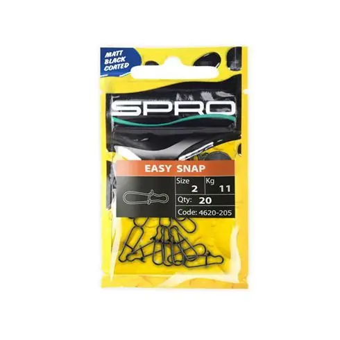 Agrafe Spro Fast Lock Matt Black Nr.0/8kg Cel mai bun preț