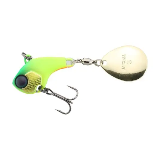 Doar azi Spinnertail Jackall Deracoup 7g, culoare Dera Chartreuse