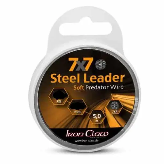 Cumpără acum Fir metalic Iron Claw Coated Leader 7X7 Brown 0.50mm/12kg/5m