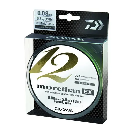 Fir textil Daiwa Morethan X12 Braid 0.08mm/5.8kg/135m Noutate