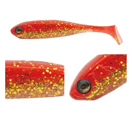 Discount Shad Adusta Penta Shad 7.5cm, culoare 116 Red Golden Shad
