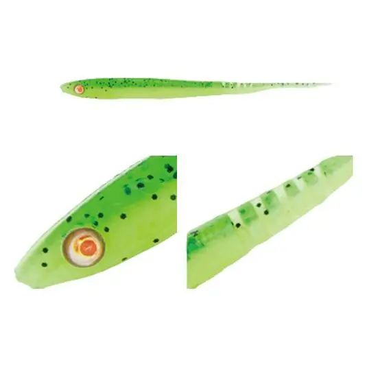 Shad Adusta Lancetic 8.5cm, culoare 114 Green Chart Seed Shiner Ieftin