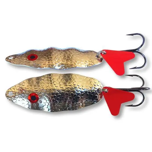 Lingura oscilanta Bertilure Onda Nr.2, amprenta Dragon Skin, culoare Nickel, 10g Chilipir