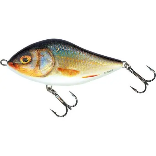 Preferatul clienților Vobler Salmo Slider Sinking 10cm, culoare Real Roach