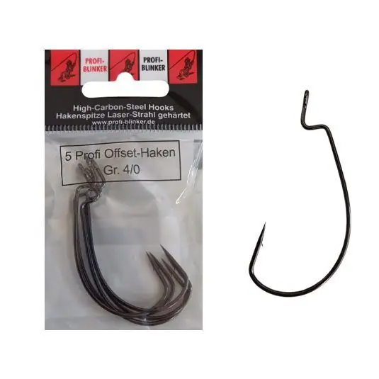 Carlige offset Profi-Blinker Haken Nr.5/0 Retur gratuit