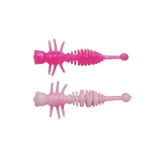 Bestseller Creatura Berkley PowerBait Larvae 5.5cm, culoare Pink/White