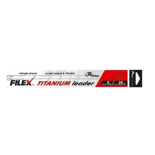 Strune FilFishing Filex Titanium Leader 25cm/9kg Ofertă limitată