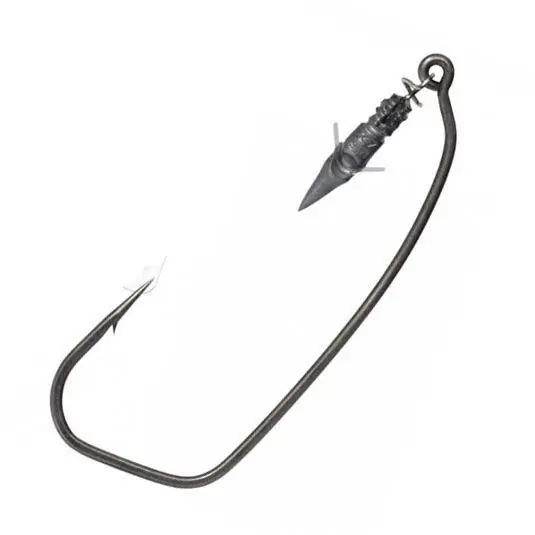 Carlige offset BKK Armor-Point Permalock Weighted Nr.2/0, 2.60g Promoție