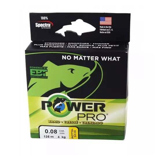 Fir textil PowerPro Classic Braided Fishing Line Yellow, 0.08mm/4kg/275m Reducere extra
