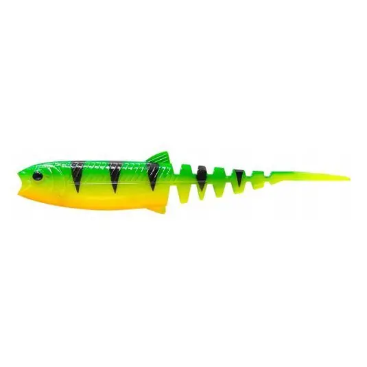 Plată securizată Shad Savage Gear Cannibal Minnow V-Tail 8cm/3.4g, culoare Firetiger, 5bucati/plic