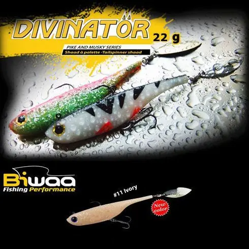 Promoție Tailspinner Shad Biwaa Divinator JR 14cm, culoare Ivory