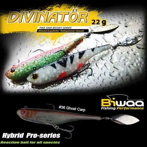 Transport gratuit Shad Biwaa Divinator Junior 14cm/22g, culoare Ghost Carp